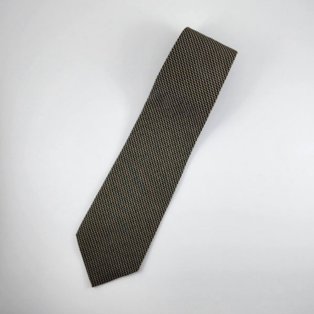 Lauren Ralph Lauren | LRL | 100% Silk Tie | Navy Blue/Gold